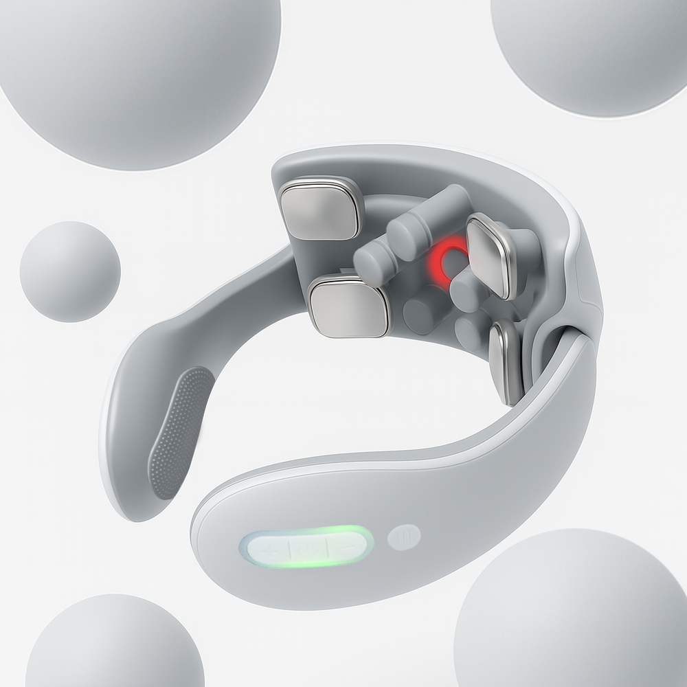 넥머신 온열 저주파 EMS 목마사지기 승모근제거